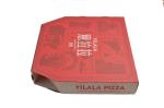 Custom Red Corrugated Mailer Pizza Packaging Box Rigid Paper Material