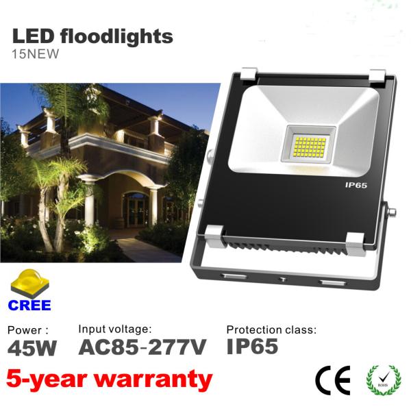 Buy cheap 45W LED Floodlight CREE SMD LED Bulbs 85-277VAC Waterproof squares foold light from wholesalers