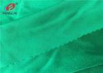 Green Nylon Lycra Swimwear Fabric , Nylon Spandex Blend Fabric Dull Surface