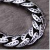 Buy cheap Sterling Silver Heavy Chunky Cuban Curb Link Engraved Stars Mens Bracelet (058880) from wholesalers