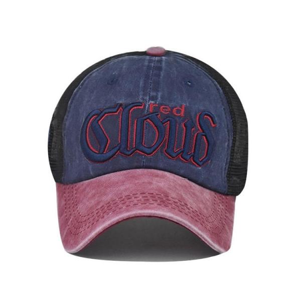 Buy cheap Unisex Embroidery Mesh Trucker Caps Plain Foam Polyester 2.5cm Visor from wholesalers
