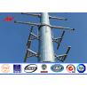 Buy cheap 18m 22m 132kv Round Hot Dip Galvanised Metal Pole For Transmission Line from wholesalers