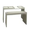 Buy cheap Simple White Cosmetic Product Display Stands , Wooden Makeup Store Cosmetics from wholesalers