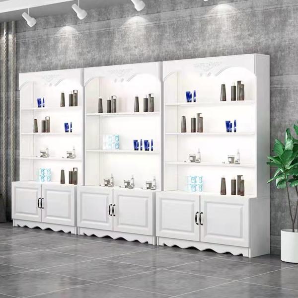 Buy cheap Makeup Custom Retail Display Cabinets With Glass Doors Salon Eyelash Lipstick Tobacco from wholesalers