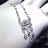 Buy cheap Piaget full diamonds rose necklace of 18kt gold with yellow gold or white gold from wholesalers