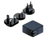 Interchangeable Adapter Wall Mount 5V-15V With UK EU KA AU Plug