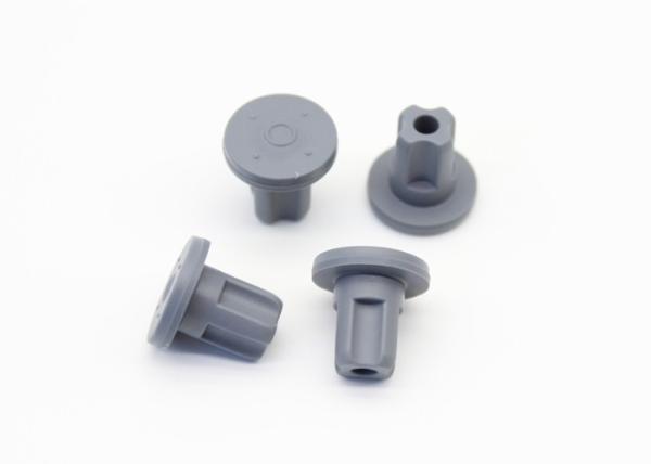 Grey Chlorobutyl Rubber Stopper , Small Rubber Stoppers For Medicinal Glass