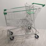 Heavy Duty Shopping Cart Trolley 125L Capacity 4 wheels Steel Material