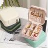 Buy cheap CMYK Portable Small Travel Jewelry Boxes Compostable PU Leather ISO9001 from wholesalers