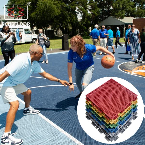 Buy cheap Non Slip Outdoor Basketball Court Mat 1.81cm polypropylene interlocking tiles from wholesalers