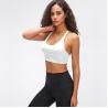 Buy cheap Fitness Sexy Lulu Cross Back Padded Custom Logo Workout Women's Solid Color Sports Bra Top from wholesalers