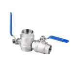 Stainless Steel 201 Iron Ball 2pcs Female Threaded Ball Valve DN25 for Your