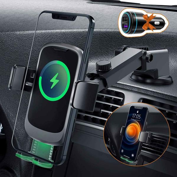 Buy cheap Qi 10W Magnetic 0.1S Wireless Car Charger Mount Overcurrent Protection from wholesalers