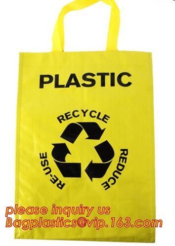 Factory custom recyclable folding laminated pp non woven bag shopping with heat transfer printing non woven fabric carry