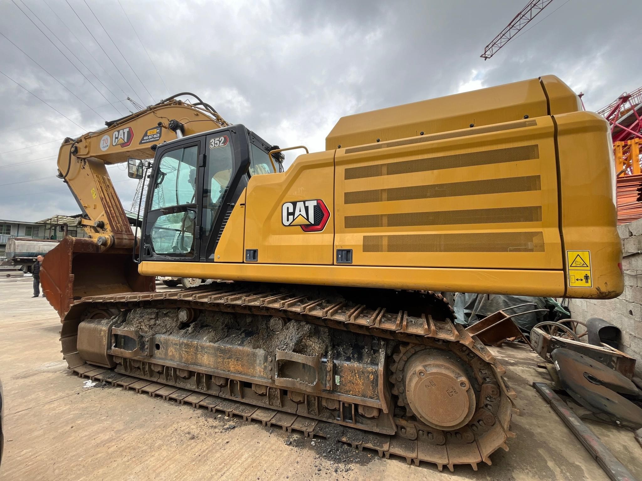 50 Ton Cat 352 Earthwork Used Heavy Duty Excavator Second Hand Cat 352 Digger