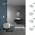 Standard Toilet Bowl Set Ceramic Sanitary Ware Wall Hung Toilet with Toilet Seat