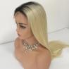 Buy cheap 1b / 613 Blonde Color Straight Wig Ombre Hair Extensions / 100 Real Human Hair from wholesalers