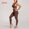 Buy cheap Soft Racer Back 220gsm Yoga Workout Clothes Set RGS Push Up Energy Bra from wholesalers