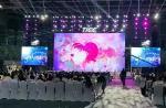 HD LED Wall Display Screen Rental P3.91 Curved LED Display For Wedding Church