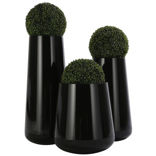 Buy cheap Round Oem 3pcs Large Stainless Steel Planters Shopping Mall Decorate from wholesalers