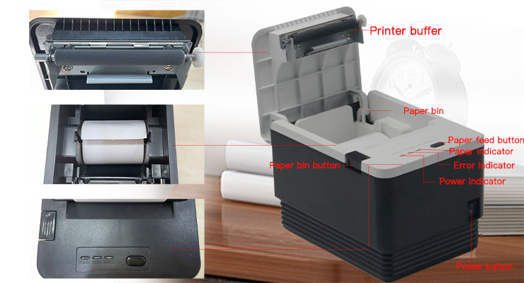 80mm Wifi Printer for Android Mobile Phones Color Print Speed 260mm/s Thermal Printer