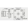 Buy cheap N Female 4-hole Flange RF Coaxial Connector with Microstrip from wholesalers