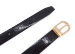 Soft Back Mens Genuine Crocodile Belt Clamp Pin Buckle In Gold Finish