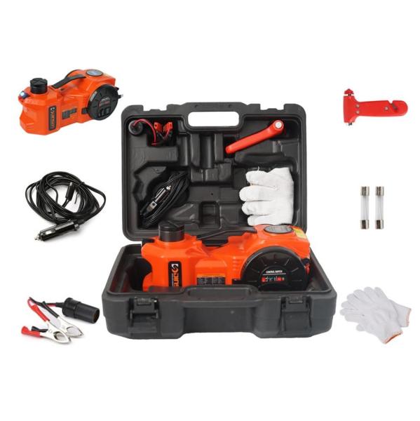 Buy cheap 5T Portable Electric Car Jack With Digital Meter Double Cylinder Air Pump from wholesalers