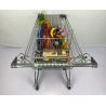 Buy cheap 125L Conventional Metal Shopping Trolley Grocery Cart Australian Style PU Wheels CE Certificate from wholesalers