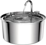 Automatic Dog Water Fountain Stainless Steel Pet Dispenser 3.2L