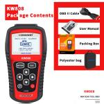Portuguese Hand Held Kw808 Eobd Obdii Car Auto Vehicle Engine Fault Diagnostic