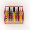 Buy cheap Vinyl Rolling Metal Table Stand With Double Sides Knocked Down from wholesalers