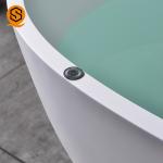 Portable Artificial Stone Bathtub Oval Shaped Easily Repairable