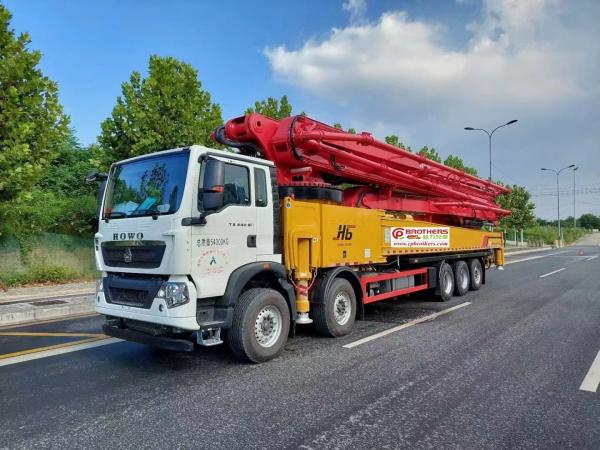 75m Semi-Dry Shotcrete Pump Truck with Cylinder Type Structure Directly