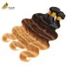 Buy cheap Ombre Body Wave Brazilian Virgin Hair Weave Human Hair Bundles With Closure from wholesalers