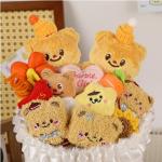 Cute Butter Bear Bouquet Stuffed Toys Cartoon Small Doll Gift Bouquet For