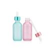 Buy cheap Semi Transparent Blue Pink Glass Dropper Empty Essential Oil Bottle 30ml from wholesalers