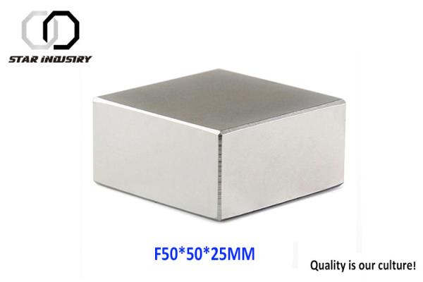 Buy cheap 50 x 50 x 10 mm Strongest Magnets Block Ndfeb Powerful Ni-Cu-Ni Surface Finish from wholesalers