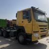 Buy cheap 10 Tires ABS Supported Sinotruk Tractor Truck , Heavy Howo Tractor Head 6x4 from wholesalers