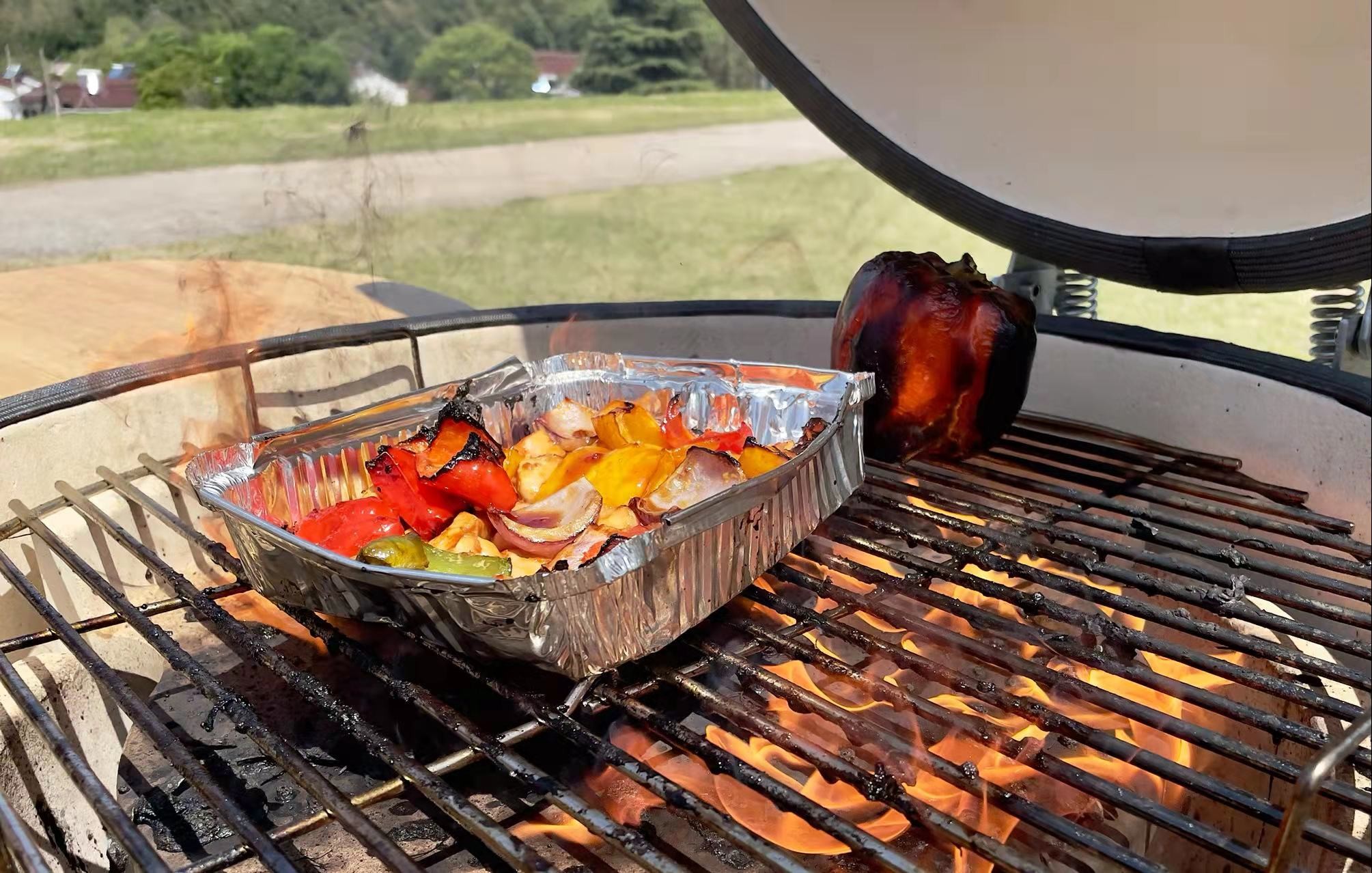 Wine Ceramics Charcoal Kamado Grill Smoker Stainless Steel Accessories