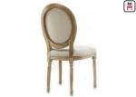 Vintage Round Back Wedding Fabric Lether Wood Restaurant Chairs