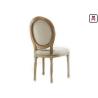 Buy cheap Vintage Round Back Wedding Fabric Lether Wood Restaurant Chairs from wholesalers