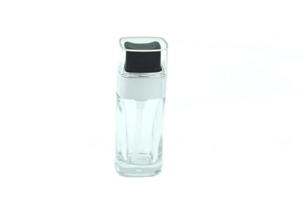 Buy cheap Square Unique Fashion Glass Lotion Bottles 30ml Lotion Pump Liquid Foundation Serum Bottle from wholesalers