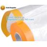 Buy cheap PE protect cover self adhesive mask film taped on one side Plastic cover sheet drop cloth for furniture, masking films from wholesalers