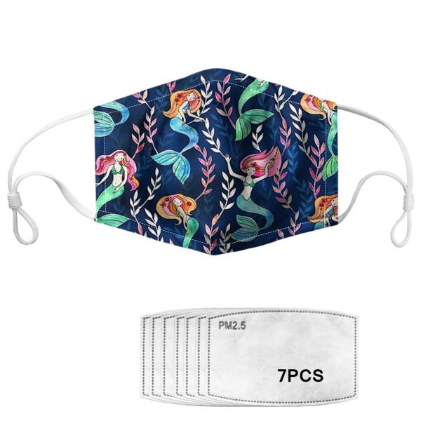 Buy cheap Cartoon Mermaid Washable Printed Reusable Face Mask ODM For Kids from wholesalers