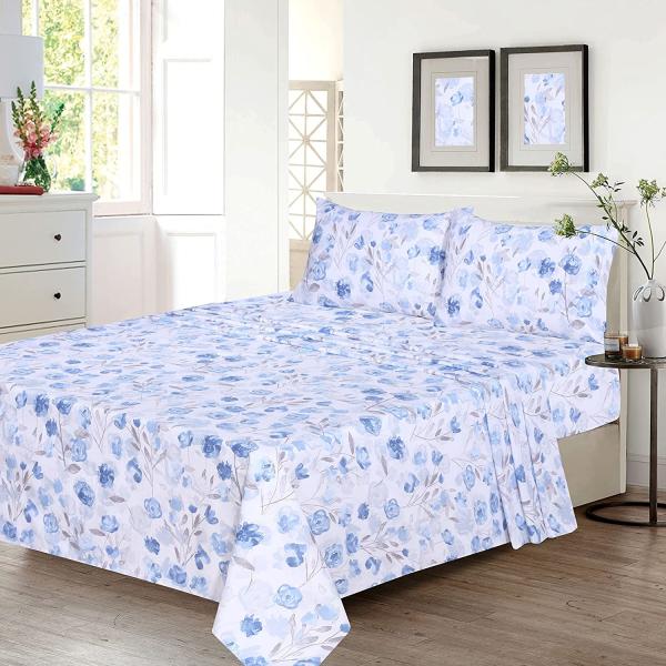 Buy cheap 133x72 Woven 100% Cotton Bed Sheets 4 Pcs Bed Sets Organic Cotton Material from wholesalers