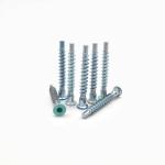 Hexagonal Self Tapping Thread Straight Repair Screws Countersunk Head Wooden