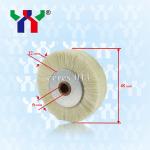 Offset SM102 Printing Machine Spare Parts White Hard Bristle Brush Wheel