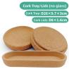 Buy cheap Eco-Friendly Cork Lids And Cork Tray For Set Of Cork Storage Jars from wholesalers