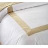 Buy cheap Star Hotel Plain White Luxury Comforter Quilt Cover Bedding Sets made of Cotton Fabric from wholesalers